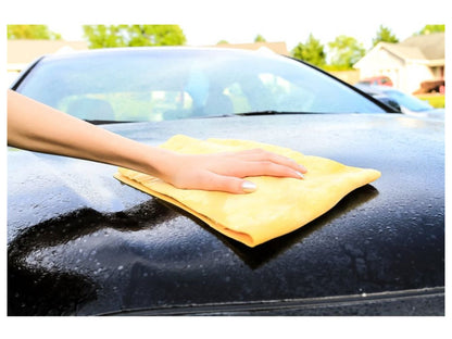 Camco Synthetic Chamois Towel - Yellow, 26" x 17" (BROWN BOX)