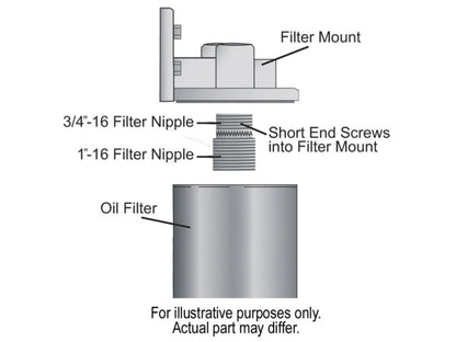 Derale Fuel/Water Separator Kit, Filter Mount Ports Up