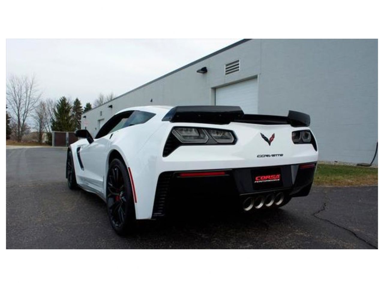 Corsa Performance 2015 Corvette Z06 2.75in Axle Back Exhaust Polished Dual Rear