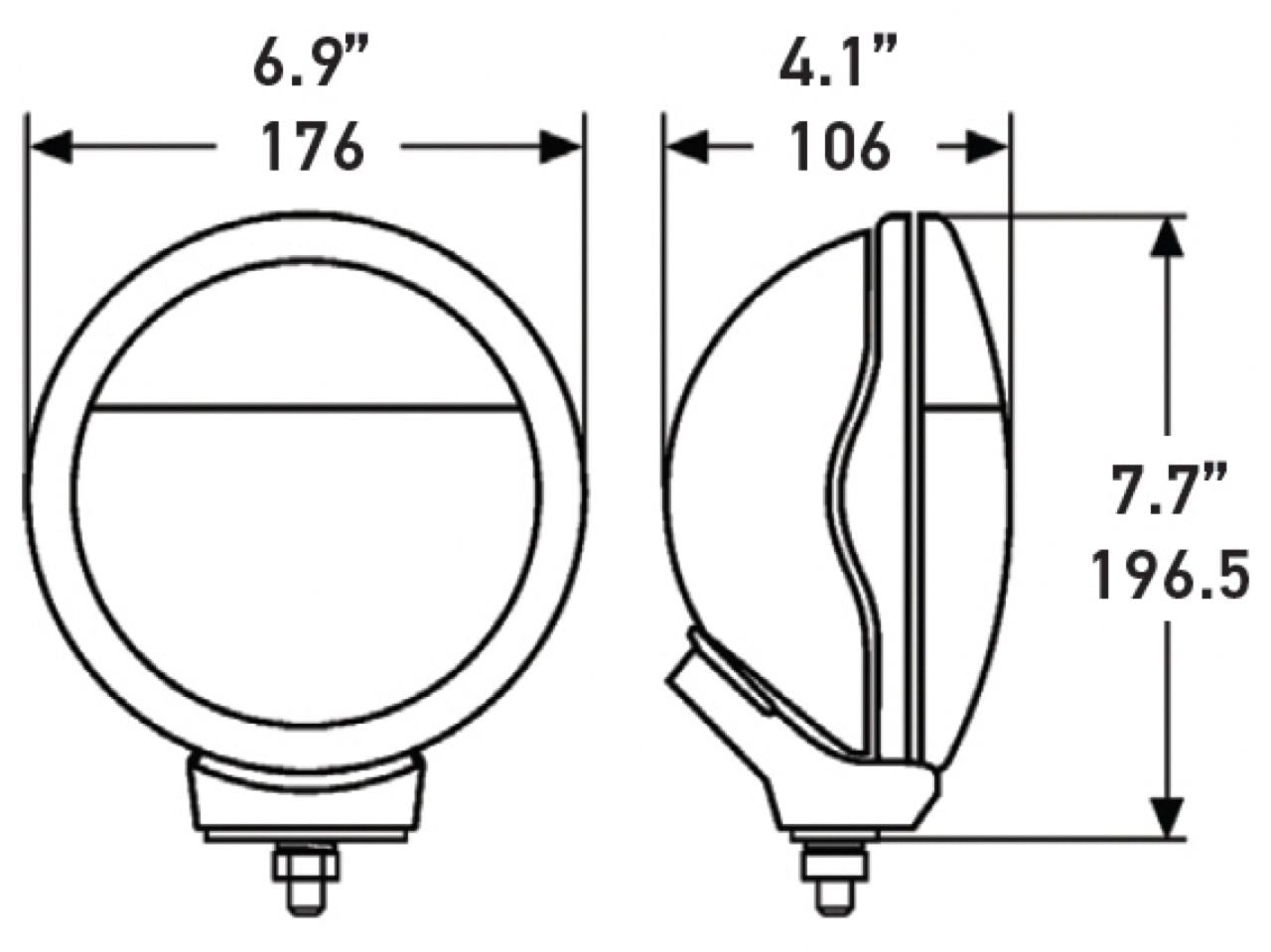 Hella Fog/Driving Light Lens Laminate