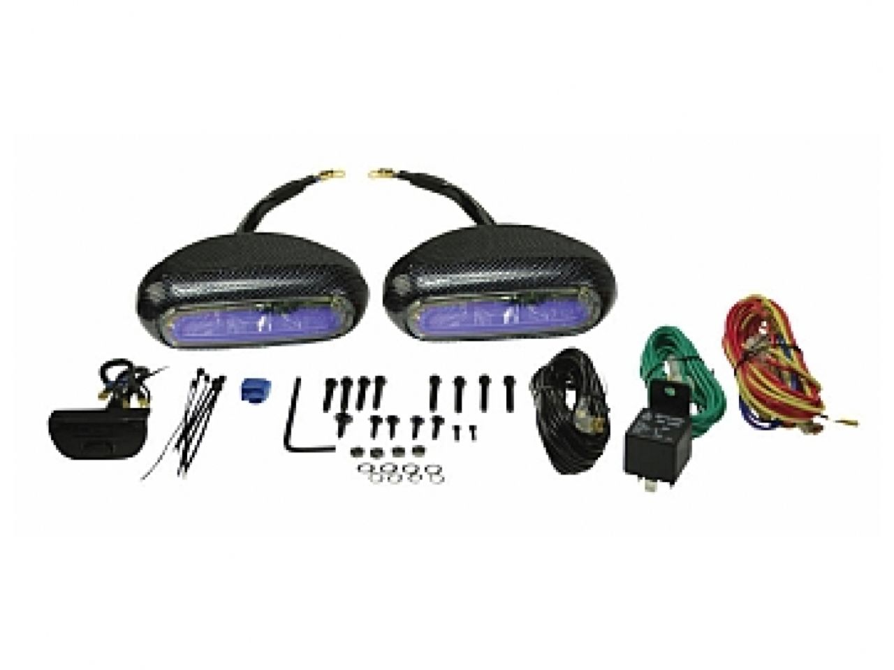 Hella Fog Light Kit: Optilux 1250 Series Light Kit; ion blue