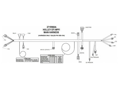 Holley Harness Kit,Universal Ford V8