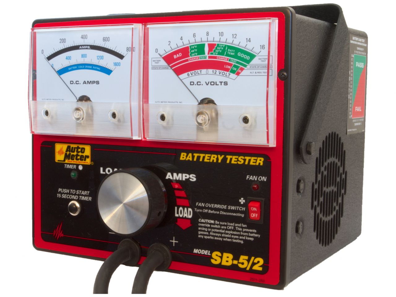 Autometer Battery Tester,800 Amp w/Unloader