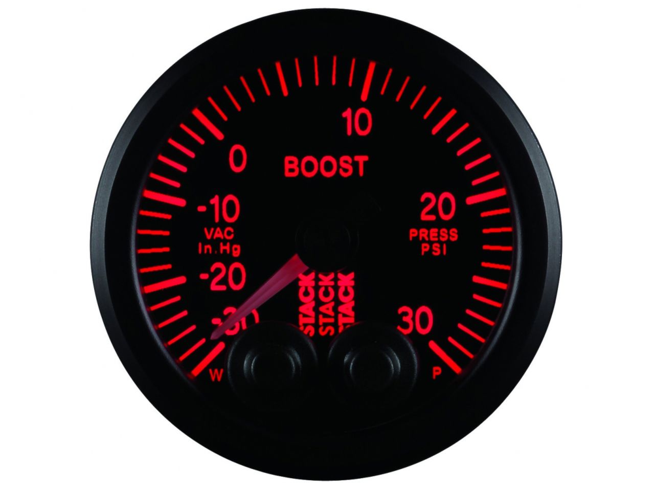 Autometer Gauge Boost Pro-Cntrl 52mm Blk -30inHg-30psi