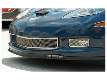 American Car Craft (ACC) 2006-2013 Z06+GS+ZR1 Corvette - Air Dam Grilles Laser Mesh Polished