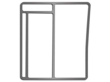 American Car Craft (ACC) Console Trim Panel;Hummer H2 Center Console Shifter Surround Brushed