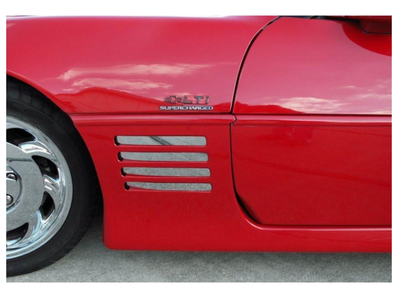 American Car Craft (ACC) Fender Vent;1991-1994 C4 - Corvette Vent Spears Polished 8Pc
