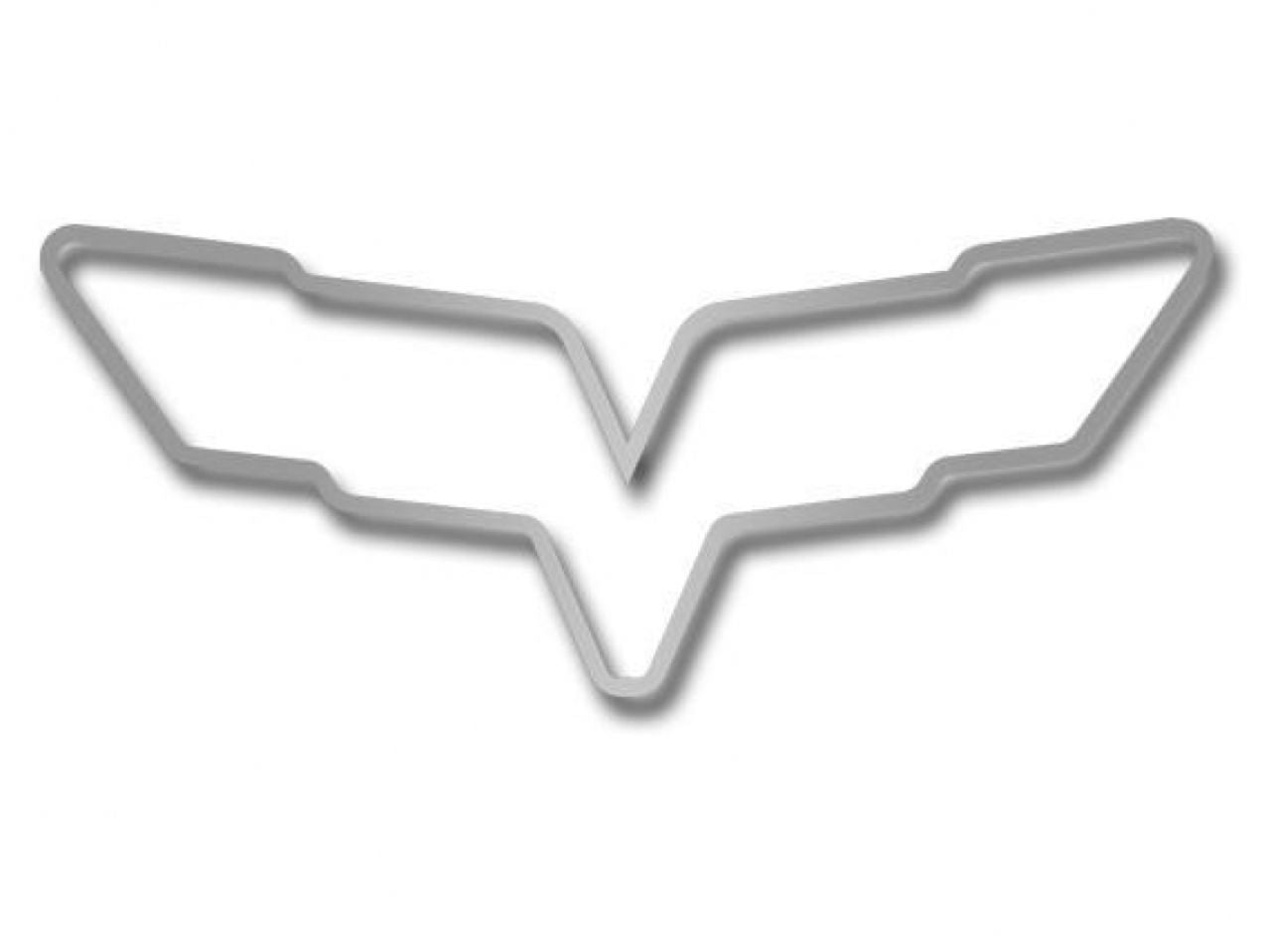 American Car Craft (ACC) Emblem Trim;Corvette C6 Emblem Rings Polished 2Pc 2005-2013 C6