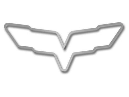 American Car Craft (ACC) Emblem Trim;Corvette C6 Emblem Rings Polished 2Pc 2005-2013 C6