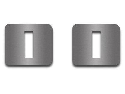 American Car Craft (ACC) Seat Back Panel;Corvette C5 - Seat Lever Plate 2Pc Brushed 1997-2004