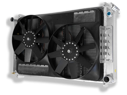 Flexalite Extruded Core Radiator and Dual Electric Fans 1973-1987 Full Size 1/2
