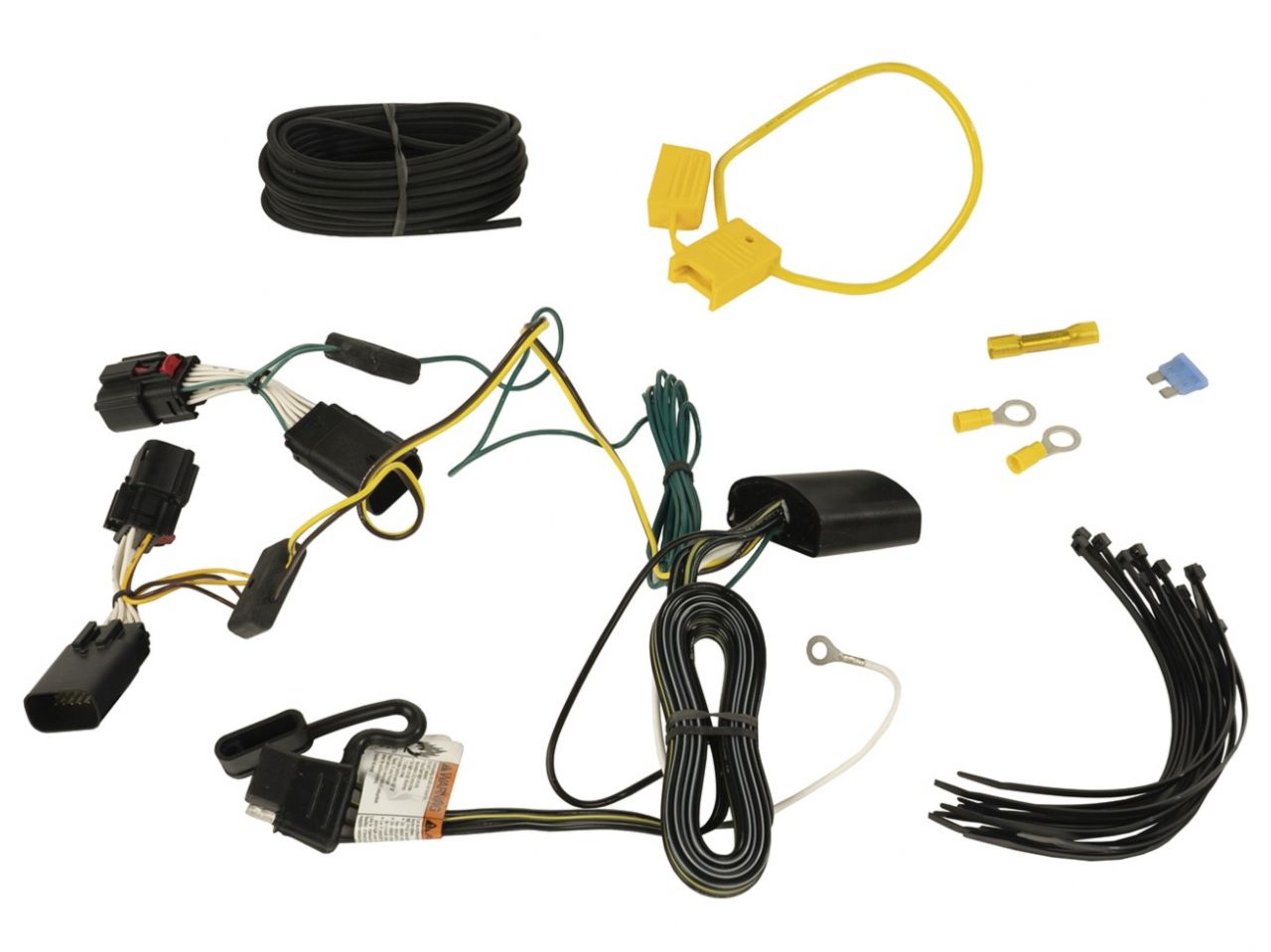 Rugged Ridge Trailer Hitch Kit,Wiring Harness;18-19 Jeep Wrangler JL