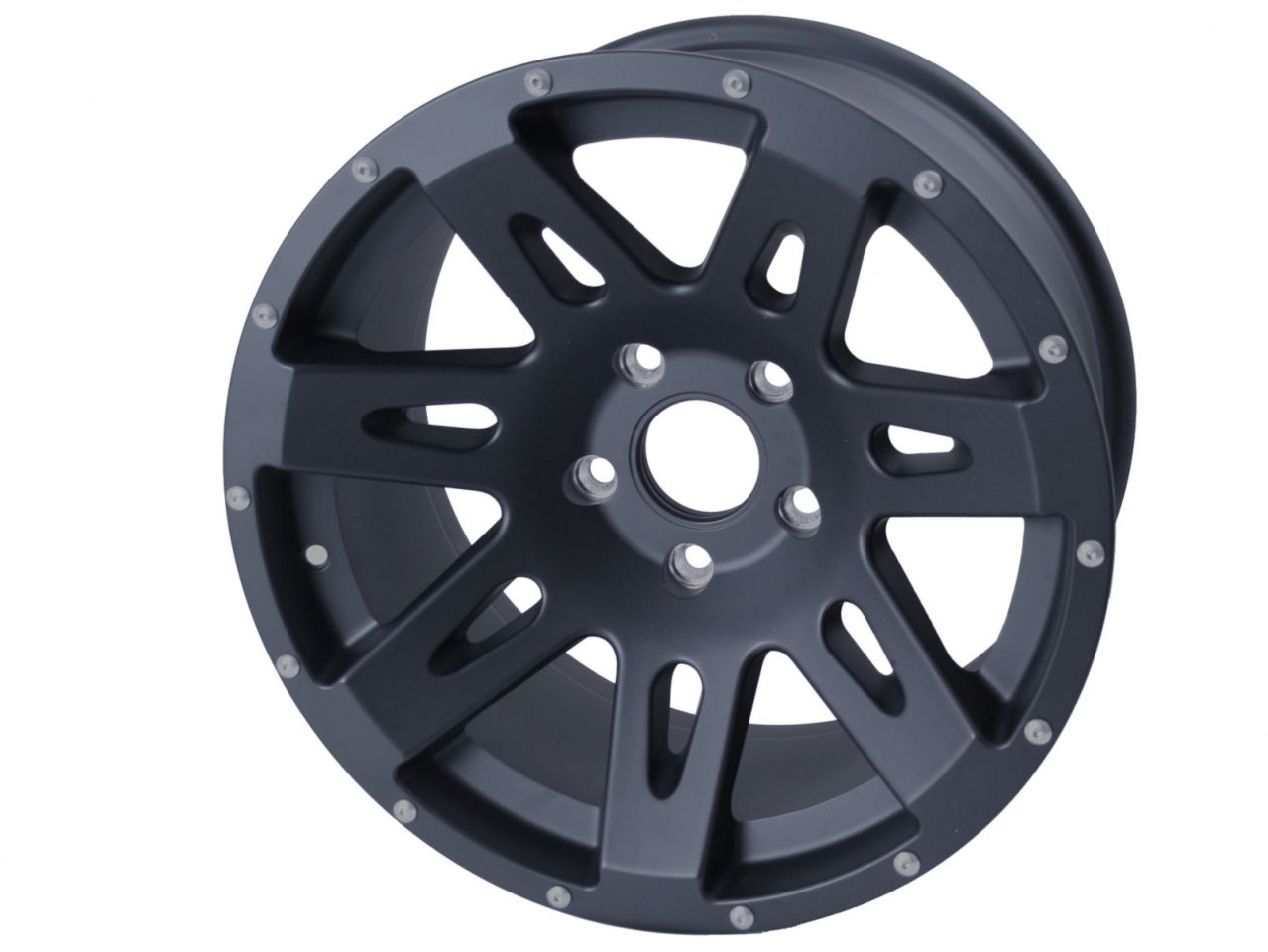 Rugged Ridge XHD Wheel,17x9,Black Satin,Center Cap;07-18 Jeep Wrangler JK/JL