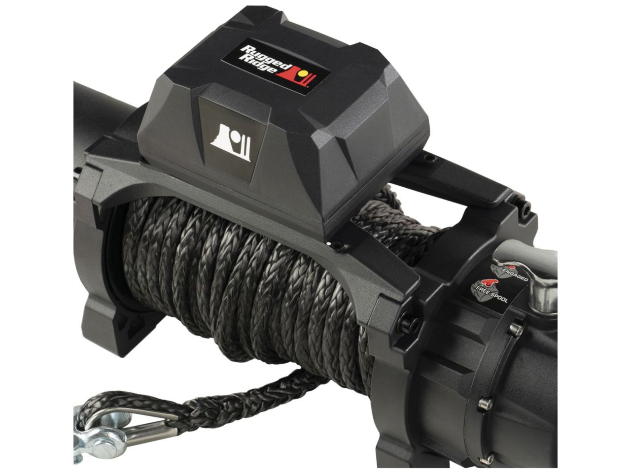 Rugged Ridge Trekker Winch,10,000 Lbs,Synthetic Rope,IP68 Waterproof,Wireless