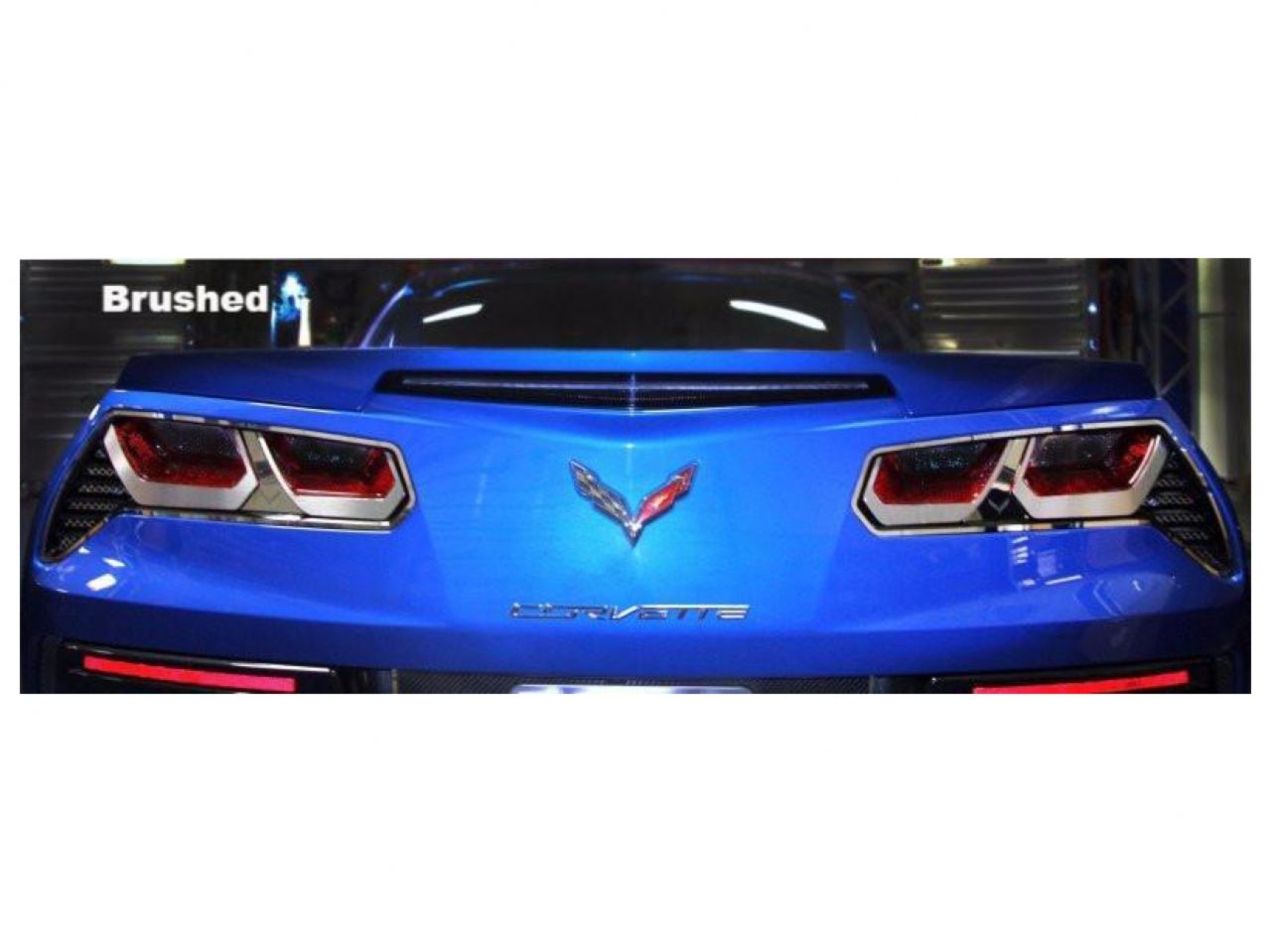 American Car Craft (ACC) 2014-2019 C7 Z06/Grand Sport-8pc Tail Light Bezel Trim w/Etched Emblem