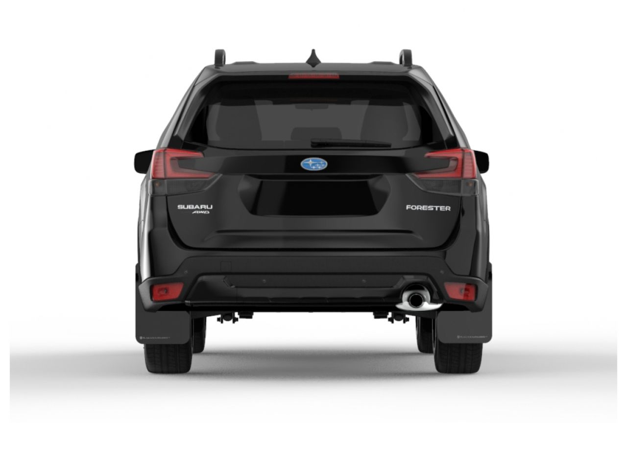 Rally Armor 2019+ Subaru Forester Black UR Mud Flap Grey Logo