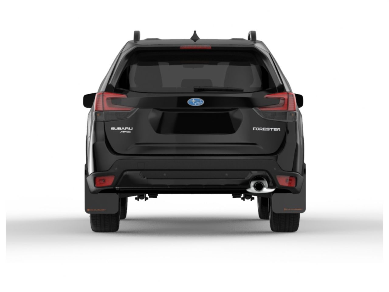 Rally Armor 2019+ Subaru Forester Black UR Mud Flap Orange Logo