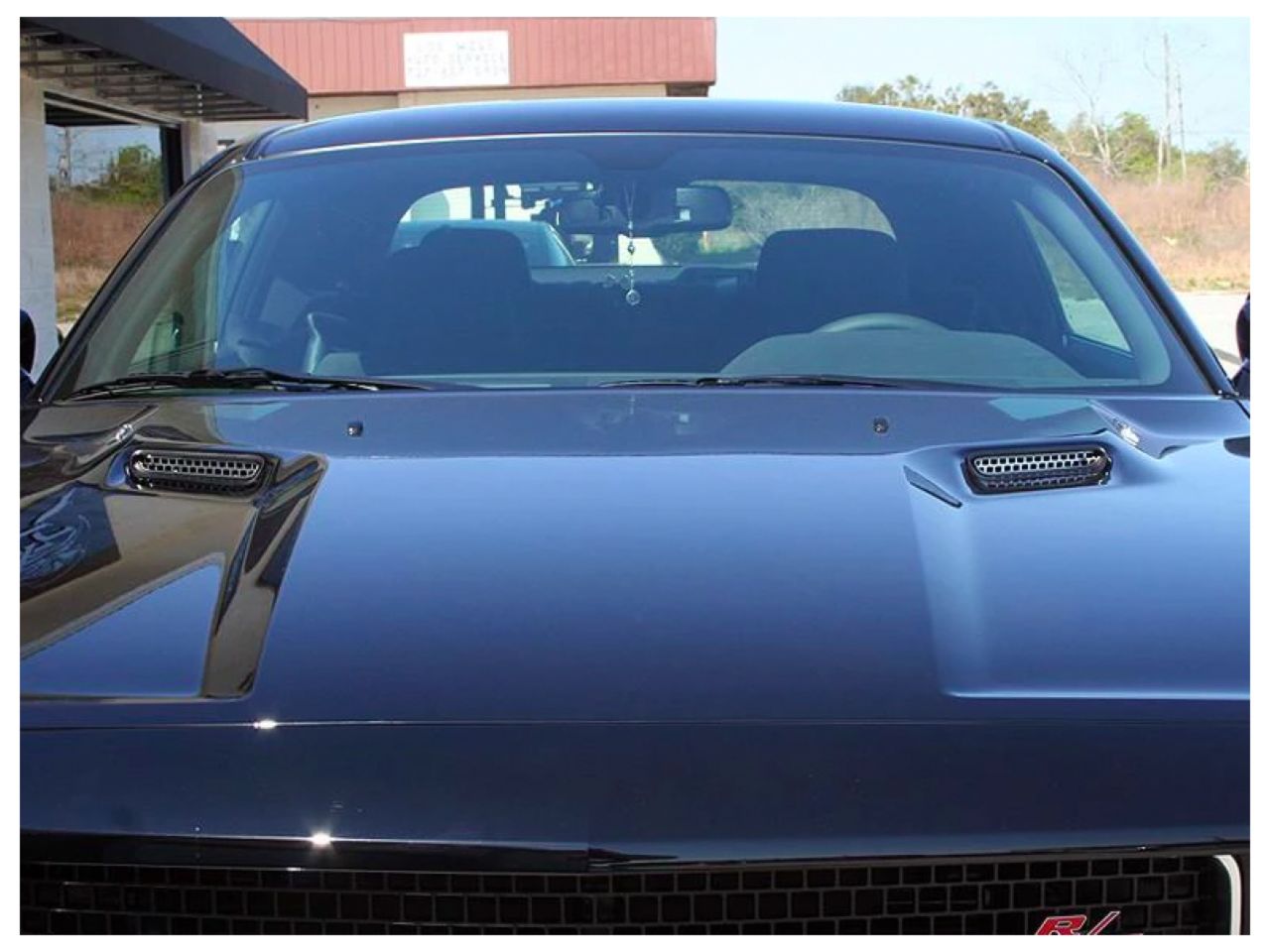 American Car Craft (ACC) 2008-2014 Dodge Challenger - Hood Scoop Grille Overlay Polished 2Pc