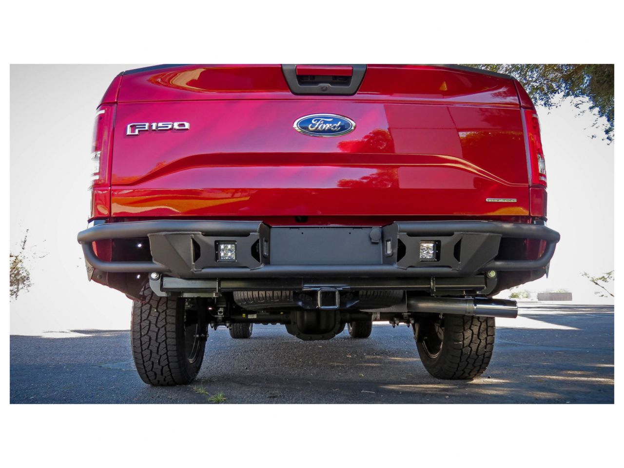 Addictive Desert Designs 2015-2019 Ford F 150 Race Series R Rear Bumper w/ Backup Sensor Cutout