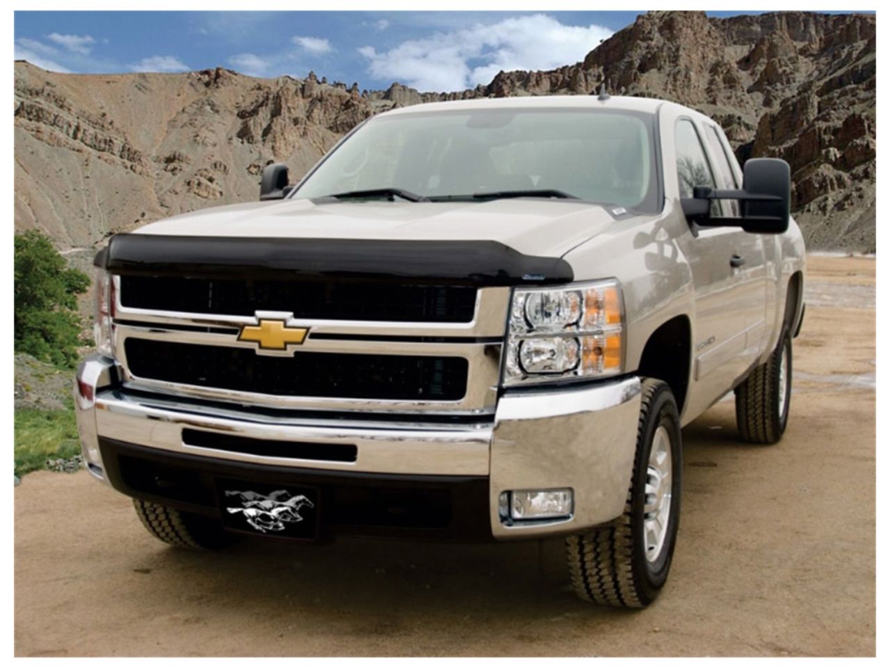 Stampede Vigilante Premium Hood Protector,Smoke,For 07-10 Chevrolet Silverado