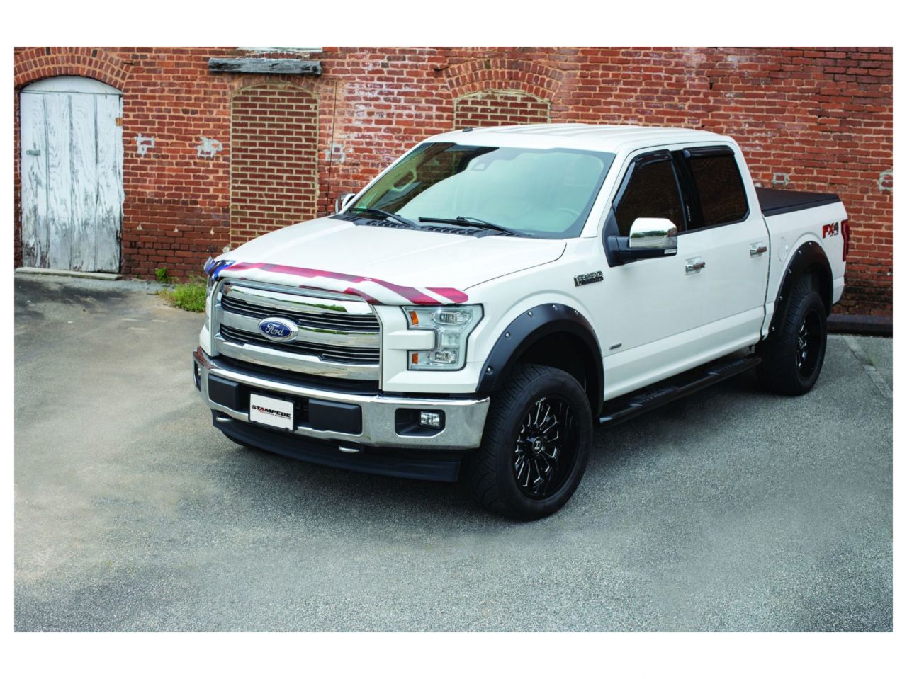 Stampede Vigilante Premium Hood Protector,American Flag,For 2015-2019 Ford