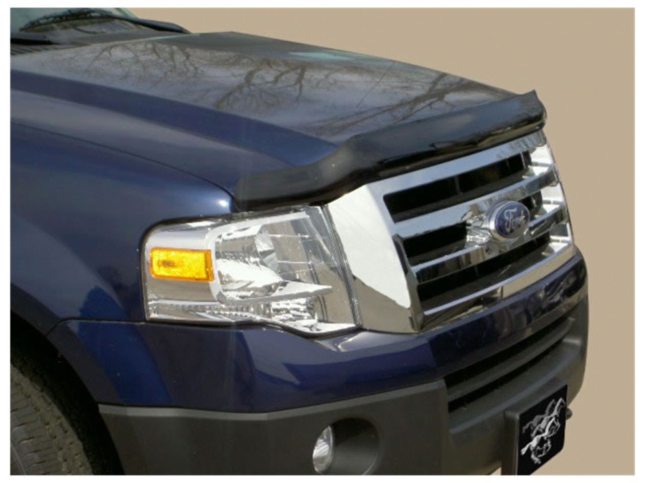 Stampede Vigilante Premium Hood Protector, Smoke, for 2007-2017 Ford Expedition