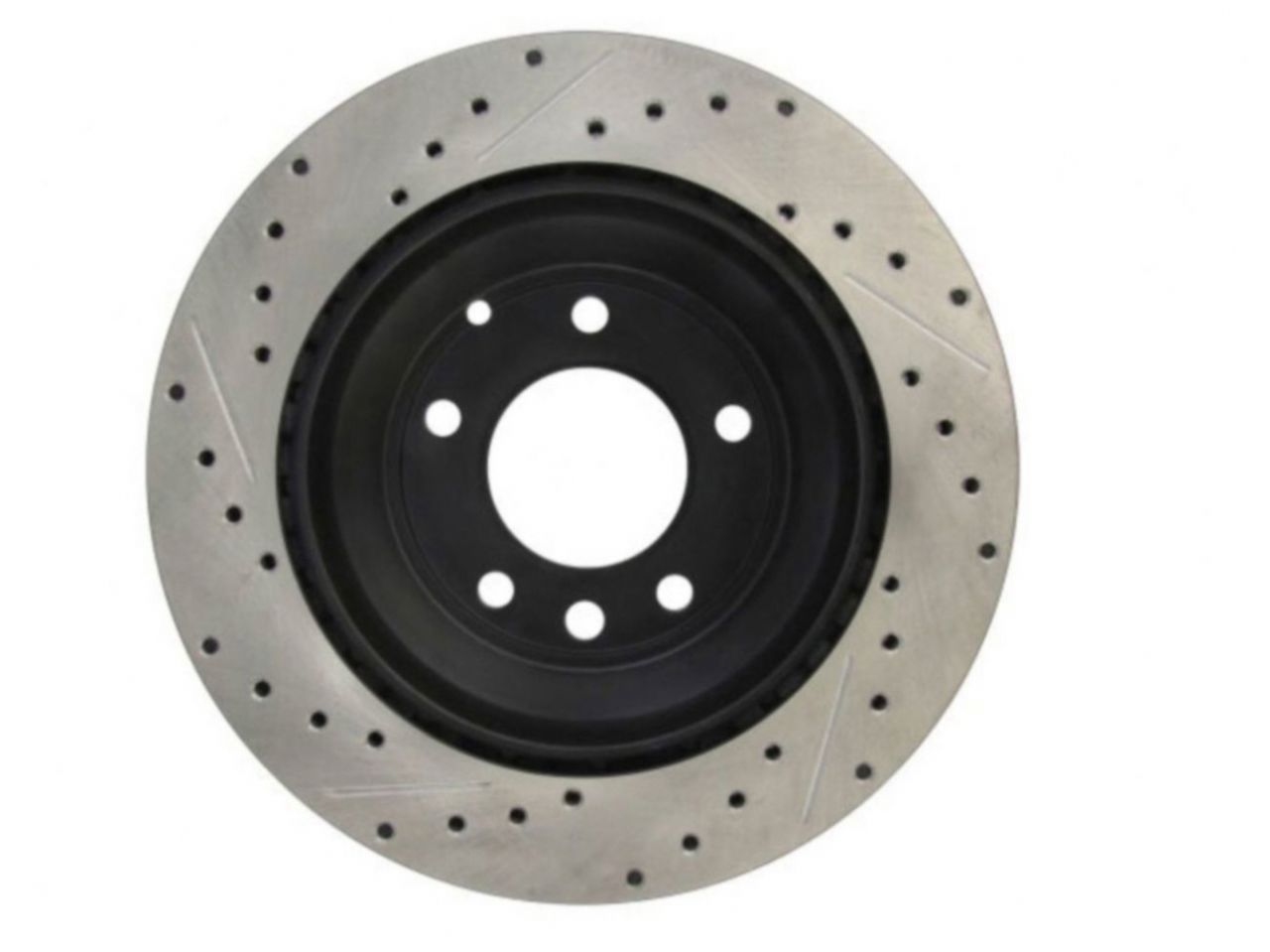 StopTech Select Sport Drilled And Slotted Brake Rotor; Front Left