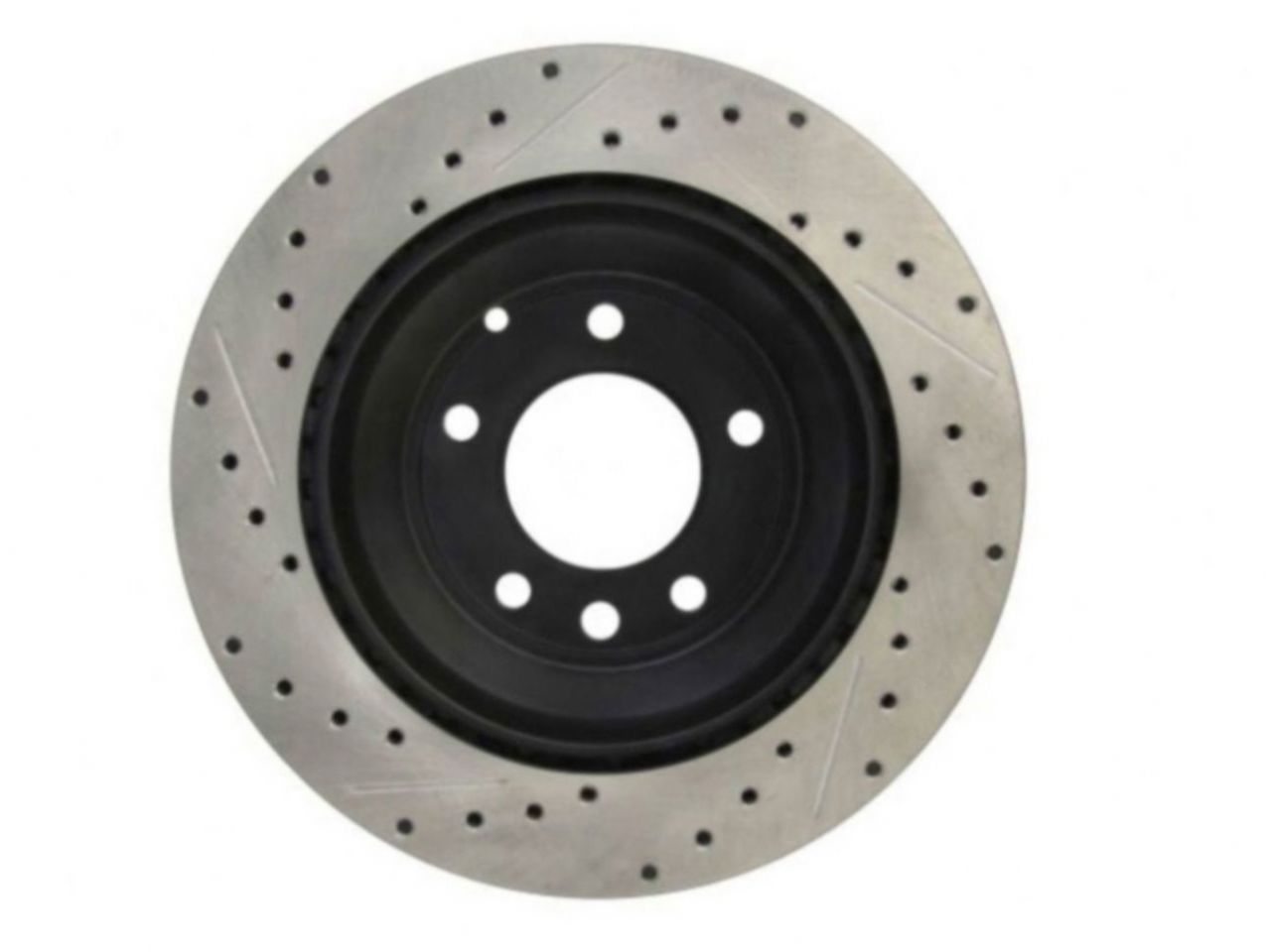 StopTech Select Sport Drilled And Slotted Brake Rotor; Front Left