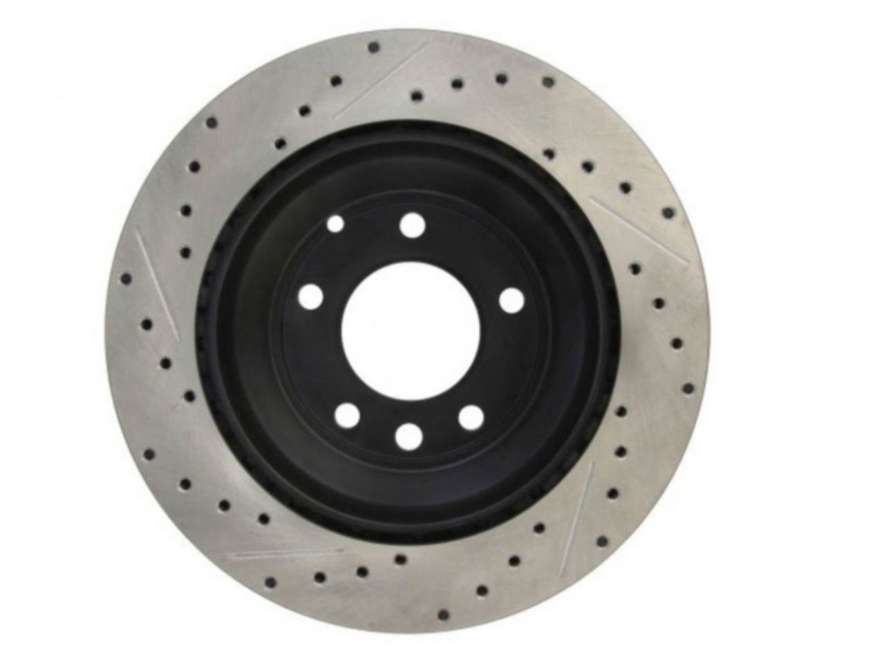 StopTech Select Sport Drilled And Slotted Brake Rotor; Front Left