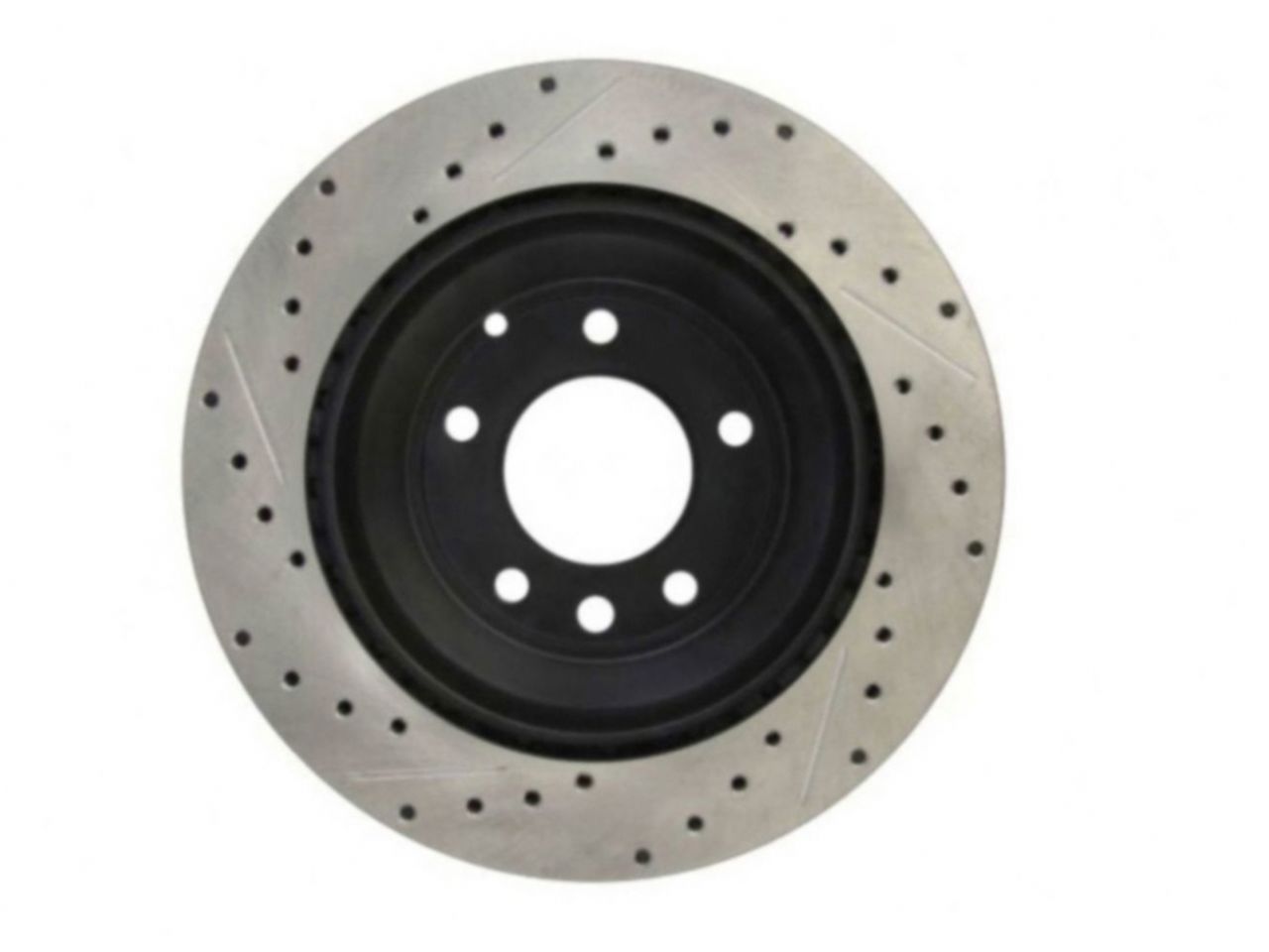 StopTech Select Sport Drilled And Slotted Brake Rotor; Front Left