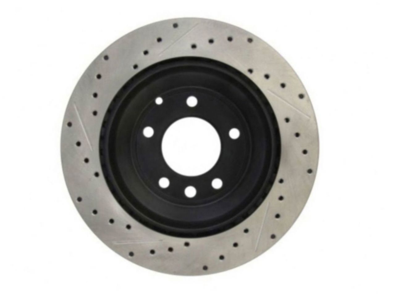 StopTech Select Sport Drilled And Slotted Brake Rotor; Front Left