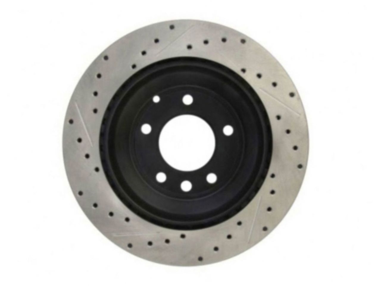 StopTech Select Sport Drilled And Slotted Brake Rotor; Front Left