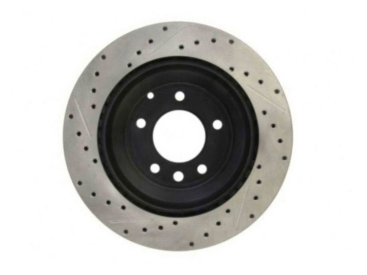 StopTech Select Sport Drilled And Slotted Brake Rotor; Front Left