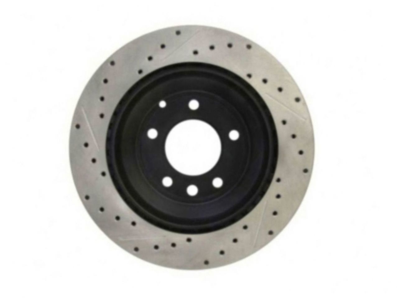 StopTech Select Sport Drilled And Slotted Brake Rotor; Front Left