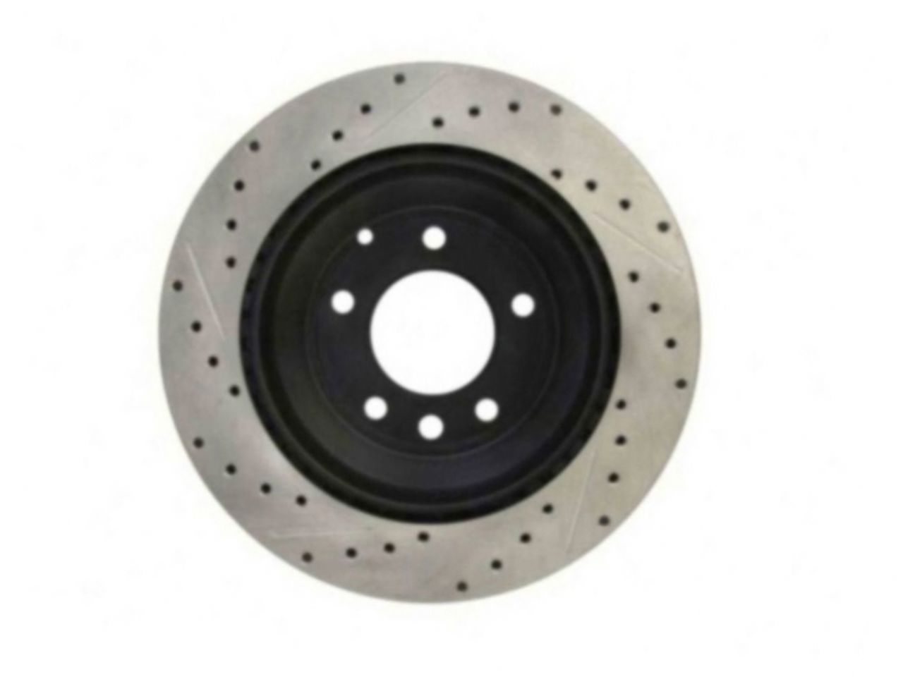 StopTech Select Sport Drilled And Slotted Brake Rotor; Front Left