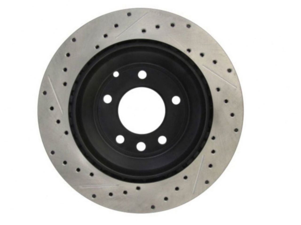 StopTech Select Sport Drilled And Slotted Brake Rotor; Front Left