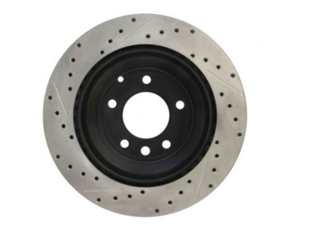 StopTech Select Sport Drilled And Slotted Brake Rotor; Front Left