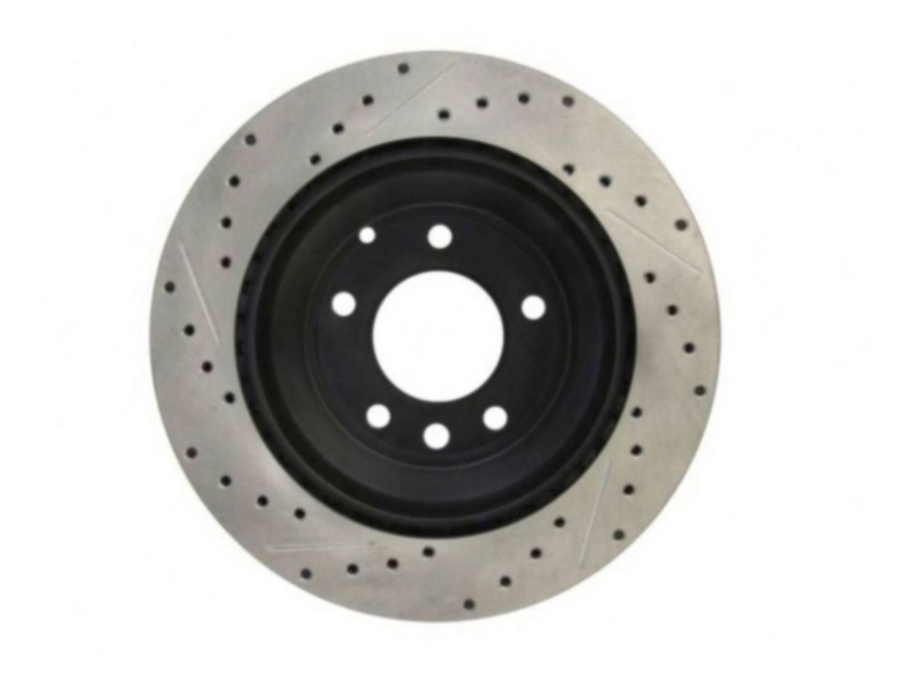 StopTech Select Sport Drilled And Slotted Brake Rotor; Front Left