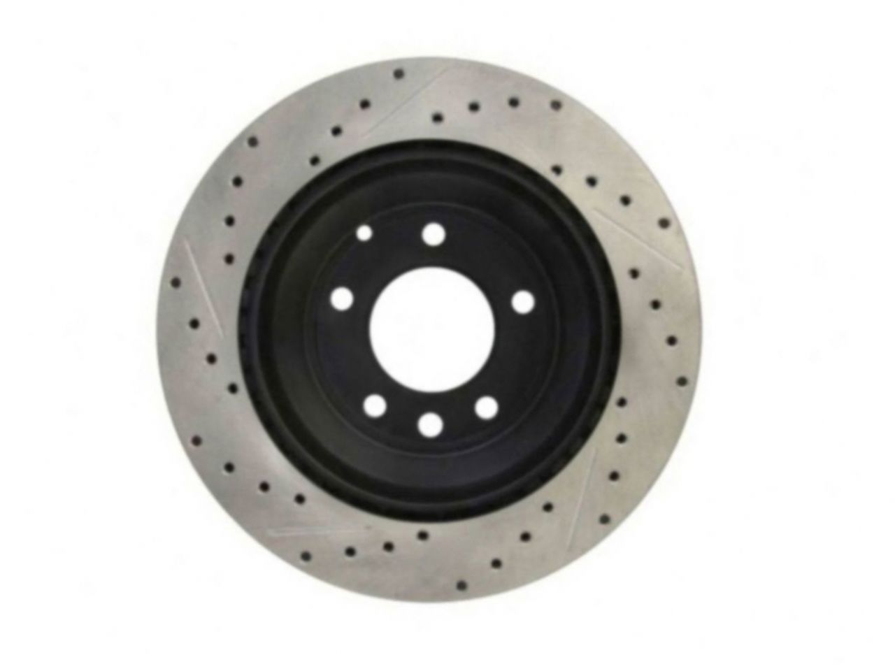 StopTech Select Sport Drilled And Slotted Brake Rotor; Front Left