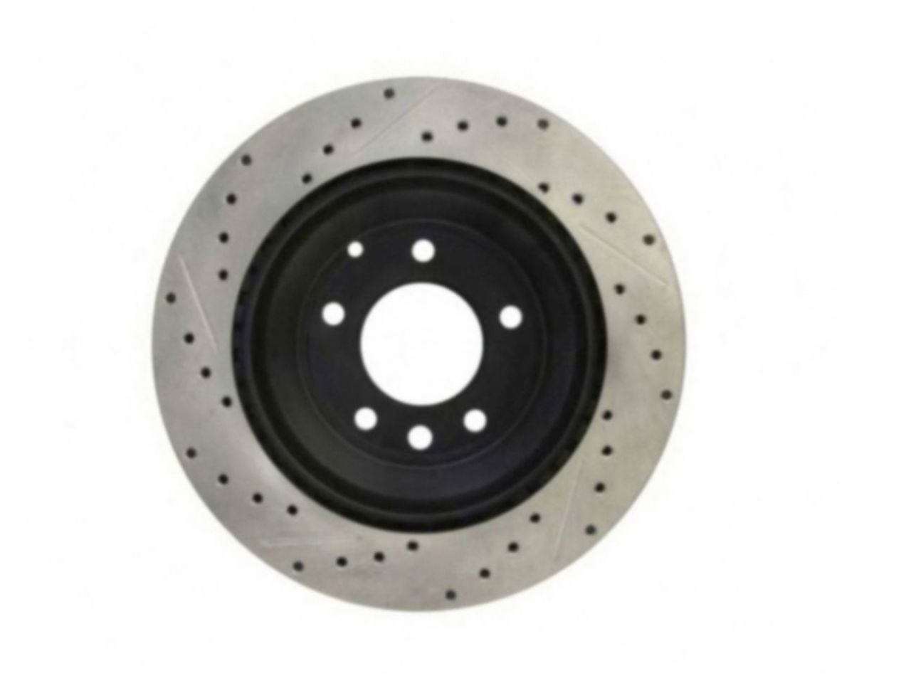 StopTech Select Sport Drilled And Slotted Brake Rotor; Front Left