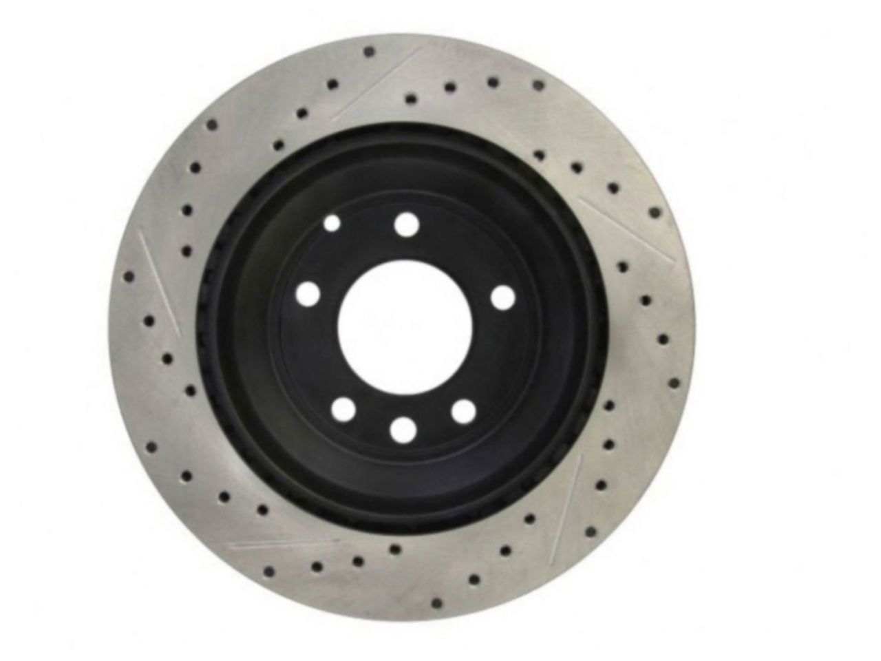 StopTech Select Sport Drilled And Slotted Brake Rotor; Front Left