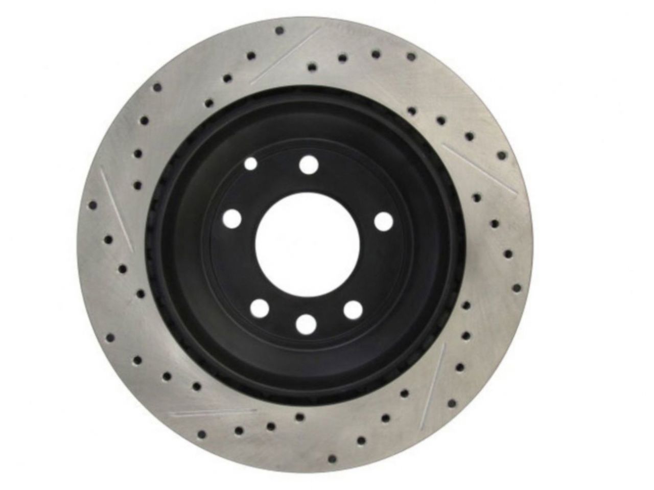 StopTech Select Sport Drilled And Slotted Brake Rotor; Front Left