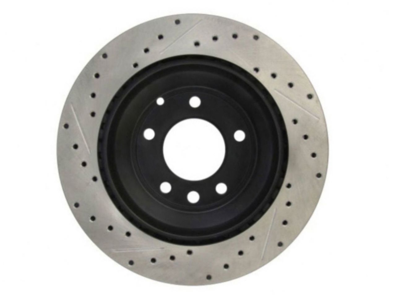 StopTech Select Sport Drilled And Slotted Brake Rotor; Front Left