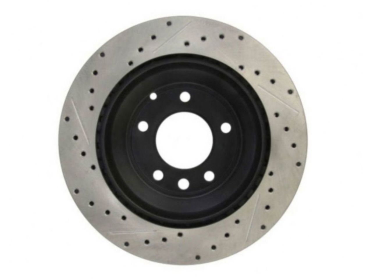 StopTech Select Sport Drilled And Slotted Brake Rotor; Front Left