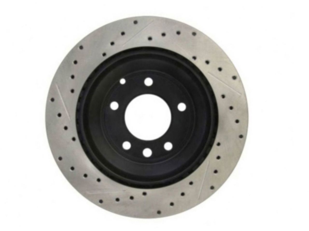 StopTech Select Sport Drilled And Slotted Brake Rotor; Front Left