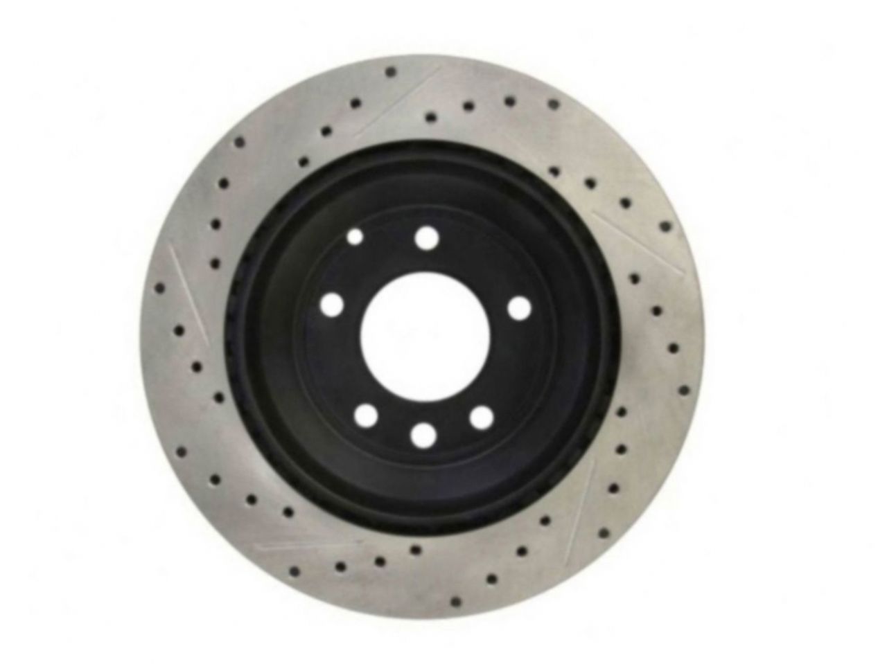 StopTech Select Sport Drilled And Slotted Brake Rotor; Front Left