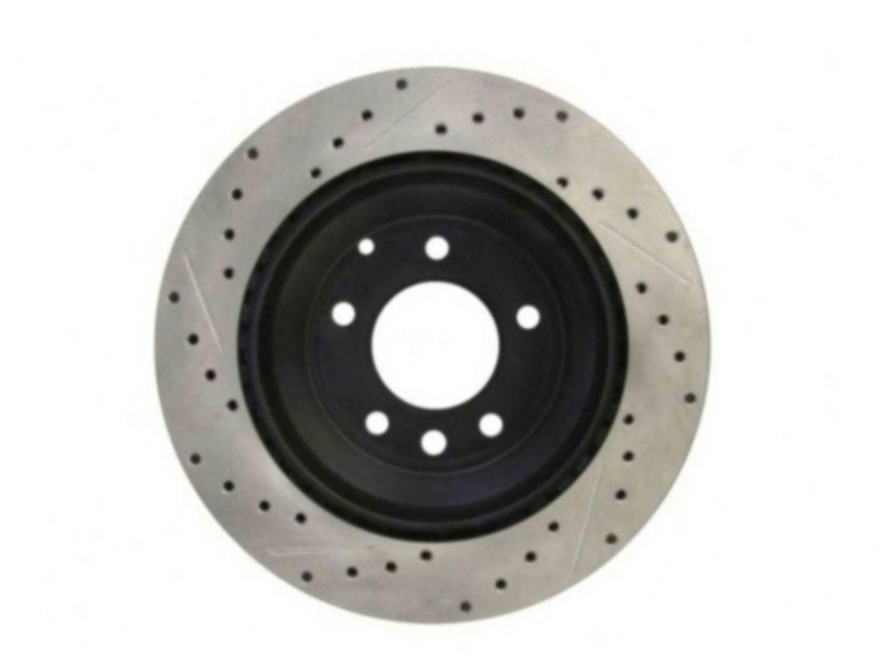 StopTech Select Sport Drilled And Slotted Brake Rotor; Front Left