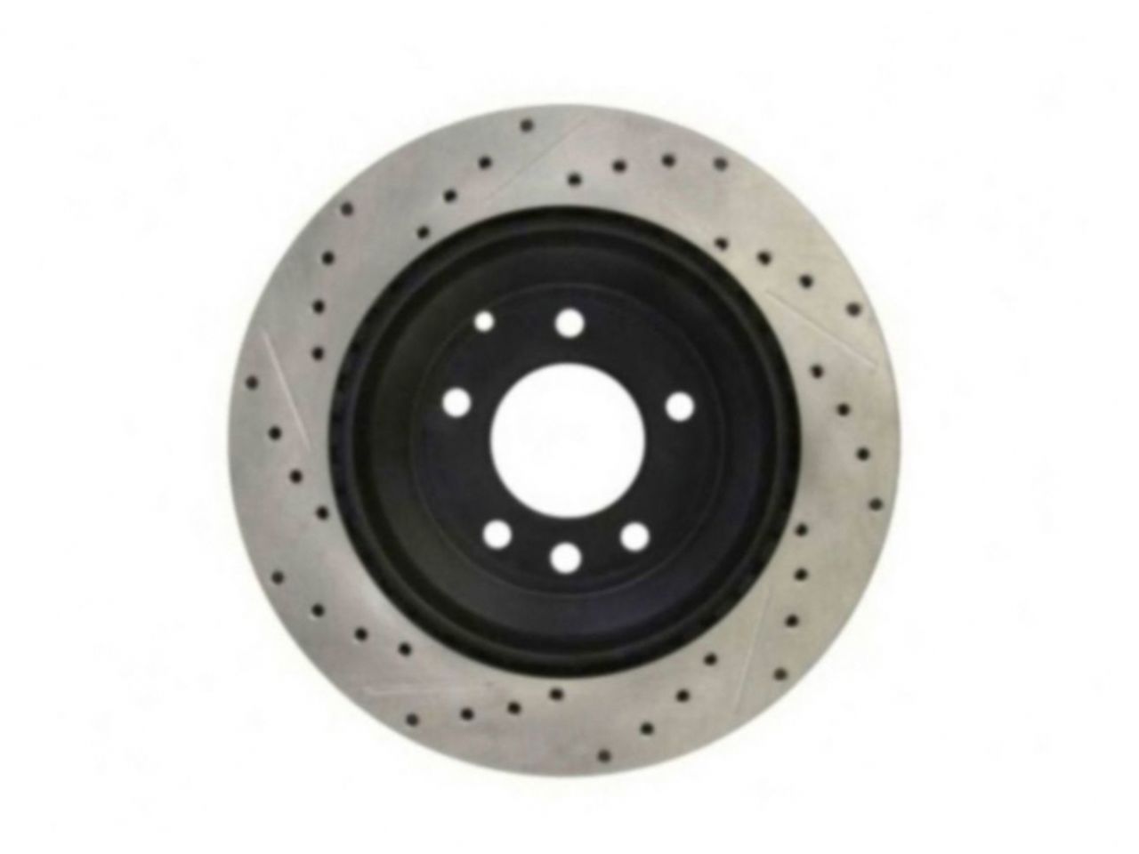 StopTech Select Sport Drilled And Slotted Brake Rotor; Front Left