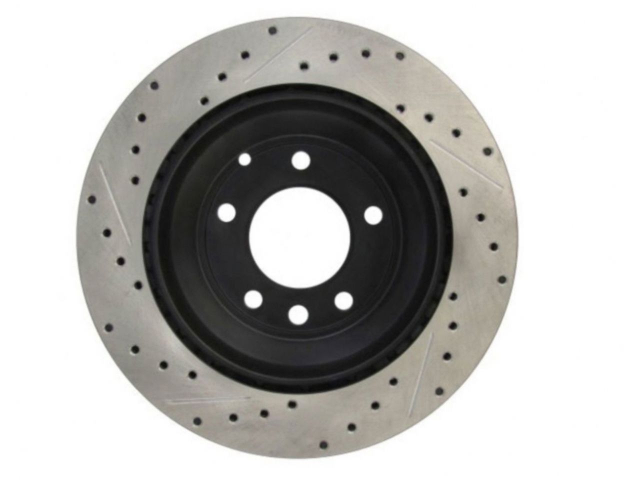 StopTech Select Sport Drilled And Slotted Brake Rotor; Front Left