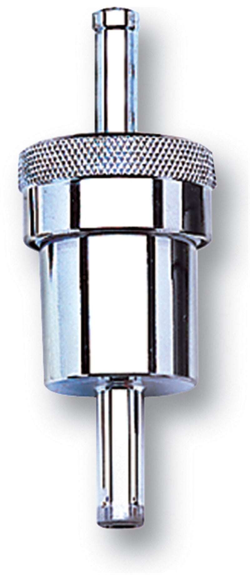 Russell 5/16 Inch Aluminum Street Fuel Filter (Chrome Finish)